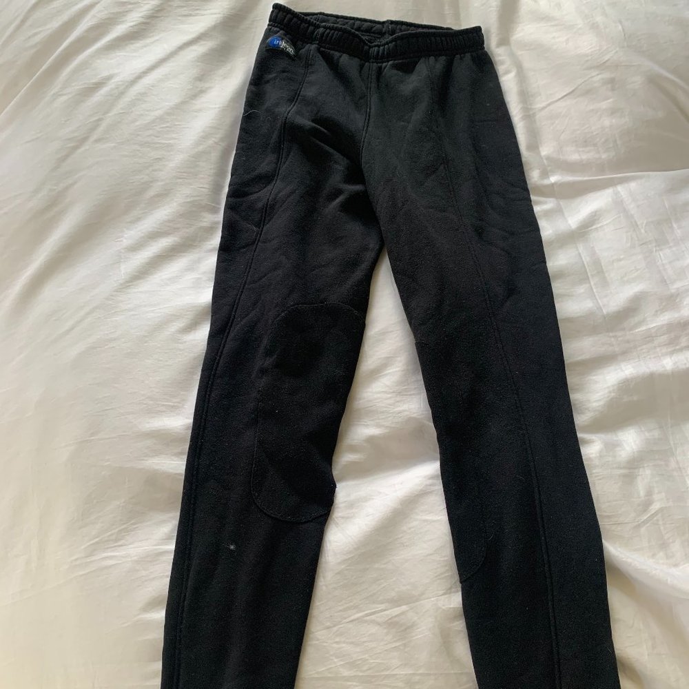 Irideon Fleece Lined Black Riding Breeches